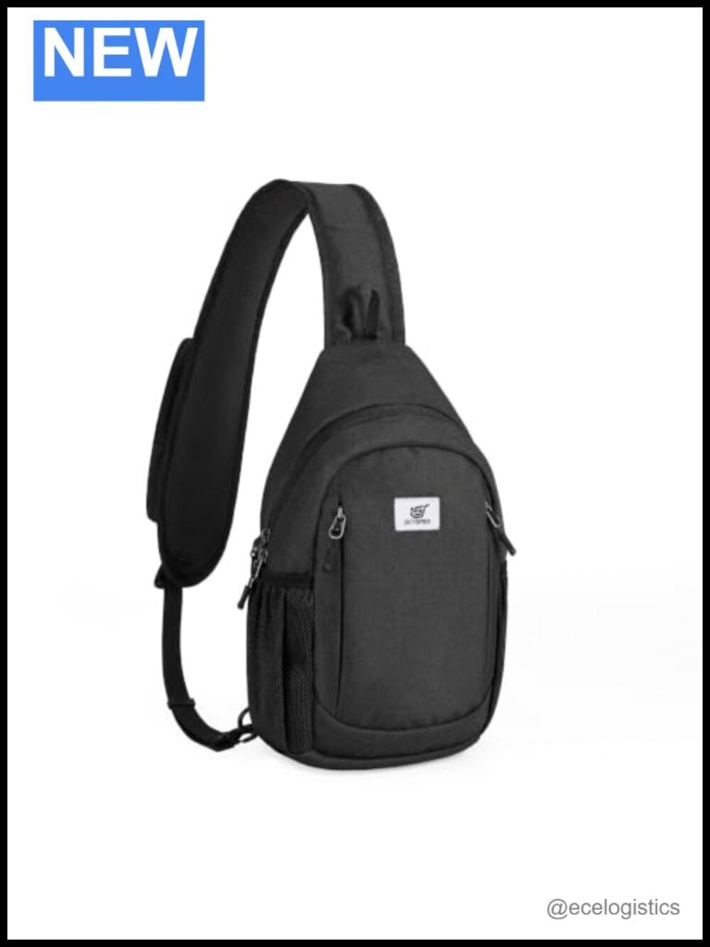 RFID Anti-Theft Crossbody Sling Bag with Locking Zipper, Shoulder Daypack